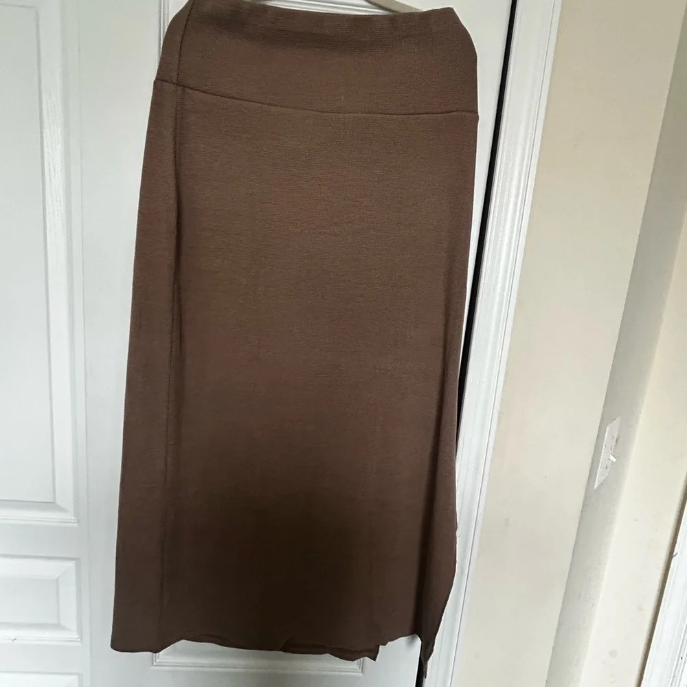 Chic Brown Maxi Skirt for Women - Picture 1 of 3